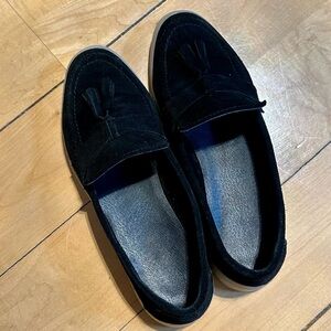 🖤Black Suede Tassel Loafers.